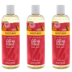 Fashion Burt's Bees Energizing Citrus and Ginger Body Wash by Burts Bees for Women - 12 oz Body Wash - Pack of 3 - GlowEssence Care - Embrace the Essence of Radiance with Premium Skincare Solutions