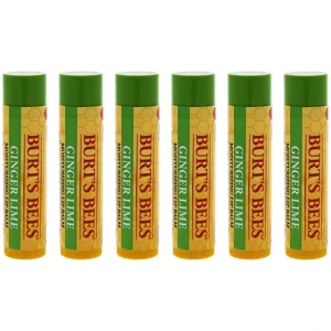 Sale Burts Bees Ginger Lime Moisturizing Lip Balm by Burts Bees for Unisex - 0.15 oz Lip Balm - Pack of 6 - GlowEssence Care - Embrace the Essence of Radiance with Premium Skincare Solutions