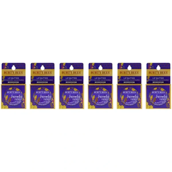 Hot Burts Bees Lavender and Honey Lip Butter Blister by Burts Bees for Unisex - 0.4 oz Lip Balm - Pack of 6 - GlowEssence Care - Embrace the Essence of Radiance with Premium Skincare Solutions