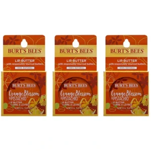 Discount Burts Bees Orange Blossom and Pistachio Lip Butter by Burts Bees for Unisex - 0.4 oz Lip Balm - Pack of 3 - GlowEssence Care - Embrace the Essence of Radiance with Premium Skincare Solutions