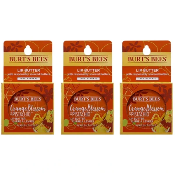 Discount Burts Bees Orange Blossom and Pistachio Lip Butter by Burts Bees for Unisex - 0.4 oz Lip Balm - Pack of 3 - GlowEssence Care - Embrace the Essence of Radiance with Premium Skincare Solutions