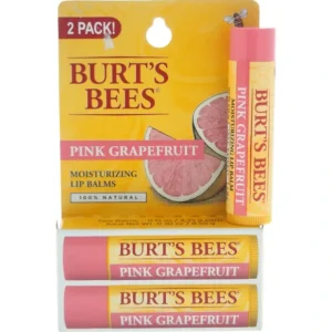 Lip-care*Burts Bees Pink Grapefruit Moisturizing Lip Balm Twin Pack by Burts Bees for Unisex - 2 x 0.15 oz Lip Balm - GlowEssence Care - Embrace the Essence of Radiance with Premium Skincare Solutions