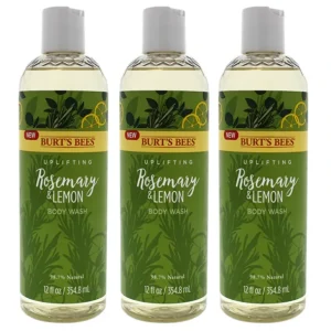 Cheap Burt's Bees Rosemary and Lemon Body Wash by Burts Bees for Unisex - 12 oz Body Wash - Pack of 3 - GlowEssence Care - Embrace the Essence of Radiance with Premium Skincare Solutions