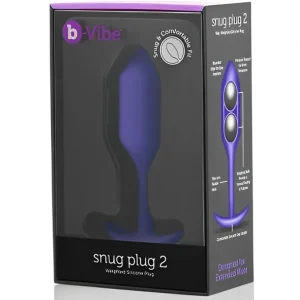 Clearance B-vibe Snug Anal Plug 2 - # Purple 1 pc - GlowEssence Care - Embrace the Essence of Radiance with Premium Skincare Solutions