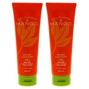 Wash*California Mango Mango Cleansing Gel Body Wash by California Mango for Unisex - 9 oz Body Wash - Pack of 2 - GlowEssence Care - Embrace the Essence of Radiance with Premium Skincare Solutions