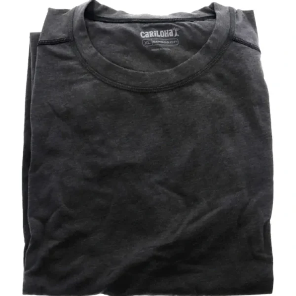Lip-care*Cariloha Bamboo Athletic Crew T-Shirt - Carbon Heather by Cariloha for Men - 1 Pc T-Shirt (XL) - GlowEssence Care - Embrace the Essence of Radiance with Premium Skincare Solutions