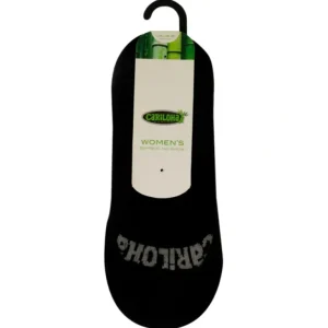 Discount Cariloha Bamboo No-Show Socks - Black by Cariloha for Women - 1 Pair Socks (L/XL) - GlowEssence Care - Embrace the Essence of Radiance with Premium Skincare Solutions