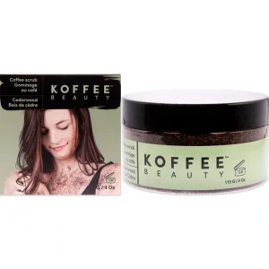 Beauty*Coffee Scrub - Cedarwood by Koffee Beauty for Unisex - 4 oz Scrub - GlowEssence Care - Embrace the Essence of Radiance with Premium Skincare Solutions