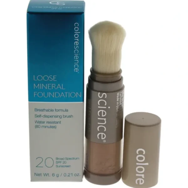 Store Colorescience Loose Mineral Foundation Brush SPF 20 - Tan Natural by Colorescience for Women - 0.21 oz Foundation - GlowEssence Care - Embrace the Essence of Radiance with Premium Skincare Solutions