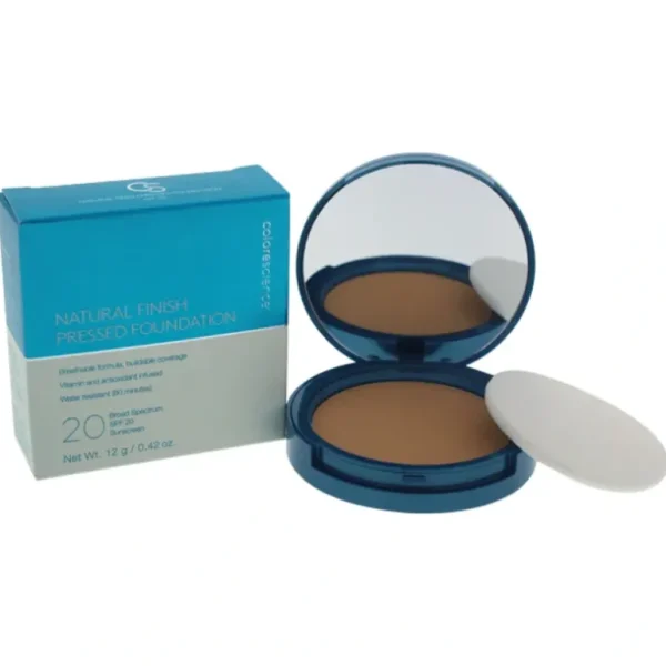 New Colorescience Natural Finish Pressed Foundation SPF 20 - Medium Bisque by Colorescience for Women - 0.42 oz Foundation - GlowEssence Care - Embrace the Essence of Radiance with Premium Skincare Solutions