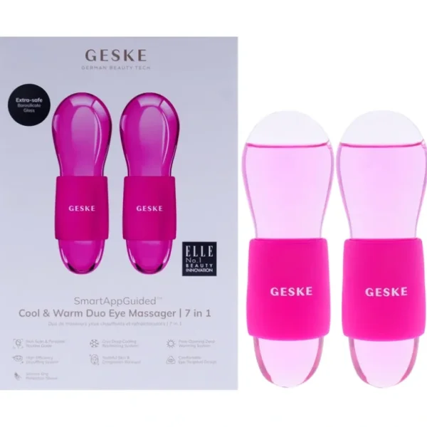 Cheap Cool and Warm Duo Eye Massager 7 in 1 - Magenta by Geske for Women - 2 Pc Massager - GlowEssence Care - Embrace the Essence of Radiance with Premium Skincare Solutions
