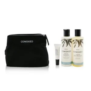Flash Sale Cowshed Relax Calming Essentials Set: Natural Lip Balm 5ml+ Bath & Shower Gel 100ml+ Body Lotion 100ml+ Bag 3pcs+1bag - GlowEssence Care - Embrace the Essence of Radiance with Premium Skincare Solutions