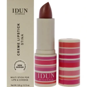 Shop Creme Lipstick - 208 Stina by Idun Minerals for Women - 0.13 oz Lipstick - GlowEssence Care - Embrace the Essence of Radiance with Premium Skincare Solutions