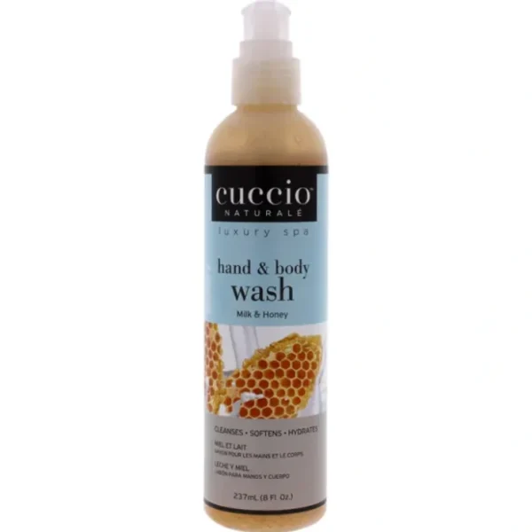 Wash*Cuccio Hand and Body Wash - Milk and Honey by Cuccio for Women - 8 oz Body Wash - GlowEssence Care - Embrace the Essence of Radiance with Premium Skincare Solutions