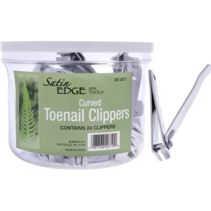 Sale Curved Toenail Clippers by Satin Edge for Unisex - 24 Pc Nail Clipper - GlowEssence Care - Embrace the Essence of Radiance with Premium Skincare Solutions