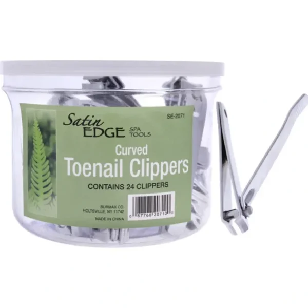 Sale Curved Toenail Clippers by Satin Edge for Unisex - 24 Pc Nail Clipper - GlowEssence Care - Embrace the Essence of Radiance with Premium Skincare Solutions