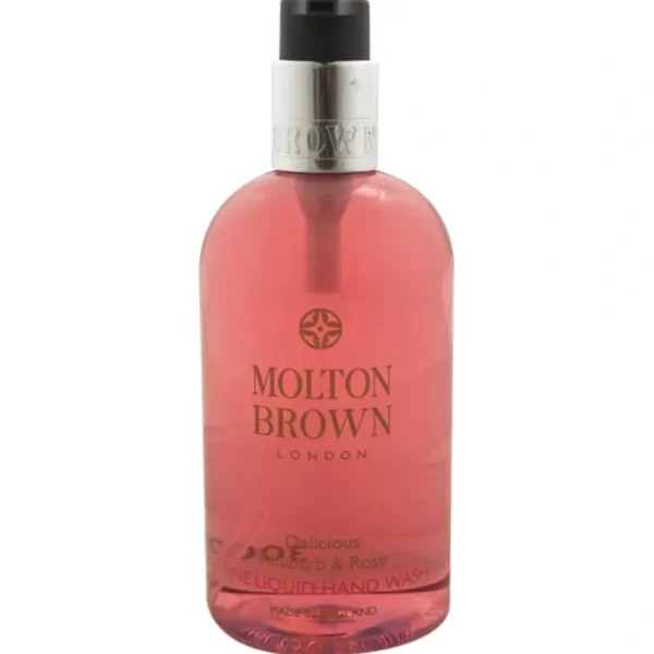 Best Sale Delicious Rhubarb & Rose Fine Liquid Hand Wash by Molton Brown for Women - 10 oz Hand Wash - GlowEssence Care - Embrace the Essence of Radiance with Premium Skincare Solutions
