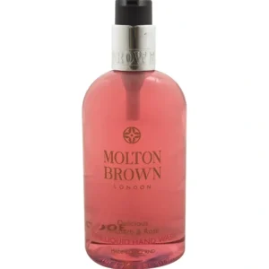 Wash*Delicious Rhubarb & Rose Fine Liquid Hand Wash by Molton Brown for Women - 10 oz Hand Wash - GlowEssence Care - Embrace the Essence of Radiance with Premium Skincare Solutions