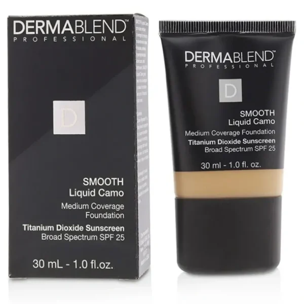 Best Dermablend Smooth Liquid Camo Foundation SPF 25 (Medium Coverage) - Chestnut (40N) 30ml/1oz - GlowEssence Care - Embrace the Essence of Radiance with Premium Skincare Solutions