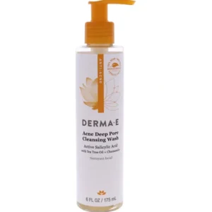 Clearance Derma-E Acne Deep Pore Cleansing Wash by Derma-E for Unisex - 6 oz Cleanser - GlowEssence Care - Embrace the Essence of Radiance with Premium Skincare Solutions