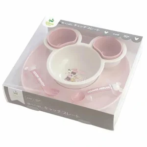 Wash*Disney baby Disney Spilled Catch Plate Ecru Series Minnie Mouse Fixed Size - GlowEssence Care - Embrace the Essence of Radiance with Premium Skincare Solutions