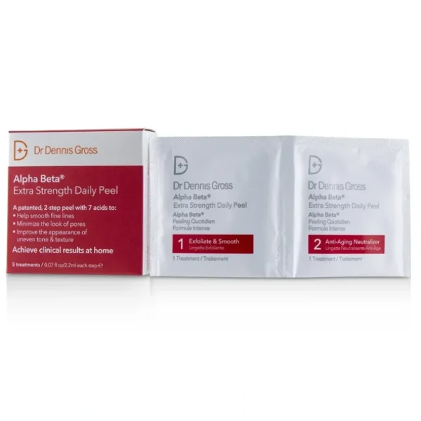 Outlet Dr Dennis Gross Alpha Beta Extra Strength Daily Peel 5 Treatments - GlowEssence Care - Embrace the Essence of Radiance with Premium Skincare Solutions