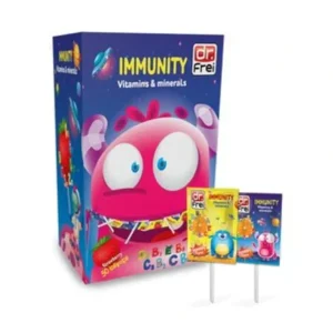 Flash Sale Dr. Frei Kids Immunity Lollipops (Strawbarrry Flavor) 50Pcs (325g) Fixed Size - GlowEssence Care - Embrace the Essence of Radiance with Premium Skincare Solutions