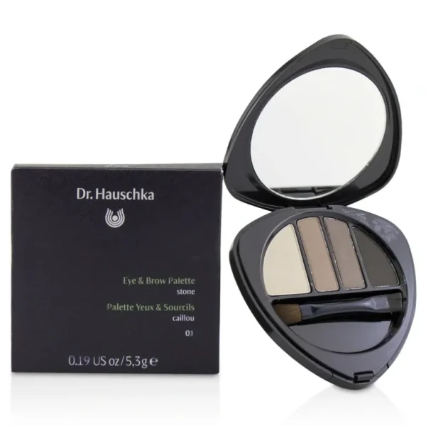 New Dr. Hauschka Eye & Brow Palette - # 01 Stone 5.3g/0.19oz - GlowEssence Care - Embrace the Essence of Radiance with Premium Skincare Solutions