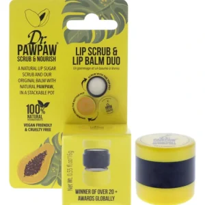Best Sale Dr. PawPaw Lip Scrub and Lip Balm Duo by Dr. PawPaw for Women - 2 Pc Lip Sugar Scrub, Original Balm - GlowEssence Care - Embrace the Essence of Radiance with Premium Skincare Solutions