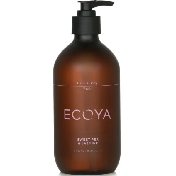 Best Ecoya Hand & Body Wash - Sweet Pea & Jasmine 450ml/15.2oz - GlowEssence Care - Embrace the Essence of Radiance with Premium Skincare Solutions