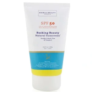 Beauty*Edible Beauty Basking Beauty Natural Sunscreen SPF 50 (Exp. Date 10/2022) 100g/3.4oz - GlowEssence Care - Embrace the Essence of Radiance with Premium Skincare Solutions