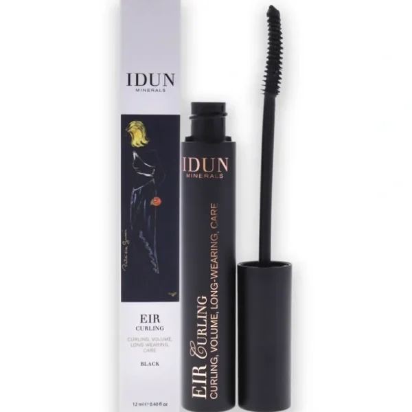 Hot Eir Curling Mascara - 007 Black by Idun Minerals for Women - 0.40 oz Mascara - GlowEssence Care - Embrace the Essence of Radiance with Premium Skincare Solutions