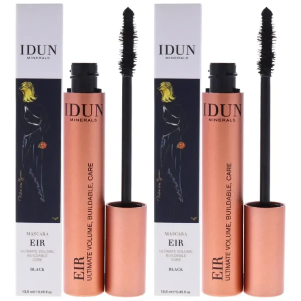 Clearance Eir Mascara - 013 Black by Idun Minerals for Women - 0.45 oz Mascara - Pack of 2 - GlowEssence Care - Embrace the Essence of Radiance with Premium Skincare Solutions