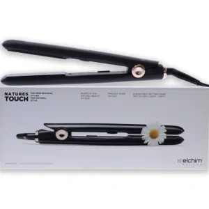 Beauty*Elchim Natures Touch Flat Iron - 39 EL Black by Elchim for Unisex - 1 Inch Flat Iron - GlowEssence Care - Embrace the Essence of Radiance with Premium Skincare Solutions