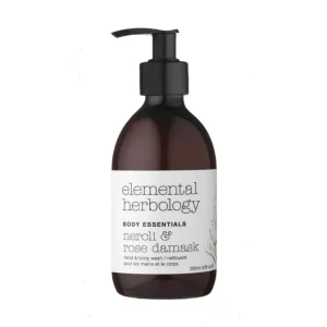 Wash*Elemental Herbology Neroli & Rose Damask Body Wash 290ml - GlowEssence Care - Embrace the Essence of Radiance with Premium Skincare Solutions
