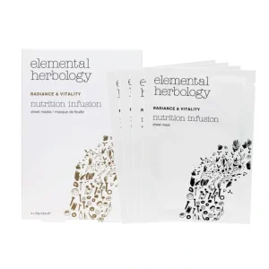 Wash*Elemental Herbology Nutrition Infusion Sheet Masks 4X25g - GlowEssence Care - Embrace the Essence of Radiance with Premium Skincare Solutions