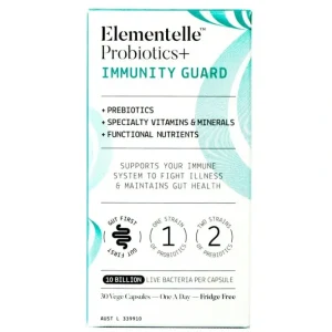Discount Elementelle Probiotics Immunity Guard 30 Capsules - GlowEssence Care - Embrace the Essence of Radiance with Premium Skincare Solutions