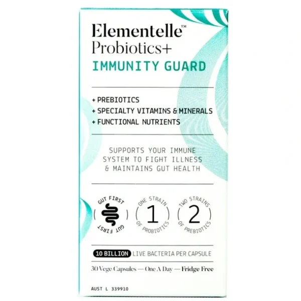 Discount Elementelle Probiotics Immunity Guard 30 Capsules - GlowEssence Care - Embrace the Essence of Radiance with Premium Skincare Solutions