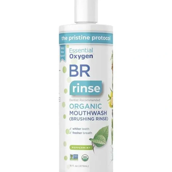 Clearance Essential Oxygen Toothpaste/Mouthwash Brushing Rinse Peppermint 473ml - GlowEssence Care - Embrace the Essence of Radiance with Premium Skincare Solutions