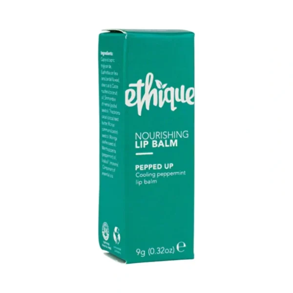 Online Ethique Lip Balm Nourishing Pepped Up Cooling Peppermint 9g - GlowEssence Care - Embrace the Essence of Radiance with Premium Skincare Solutions