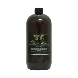 Clearance Euclove Hand Wash Lemongrass, Palmarosa & Cedarwood 1000ml - GlowEssence Care - Embrace the Essence of Radiance with Premium Skincare Solutions