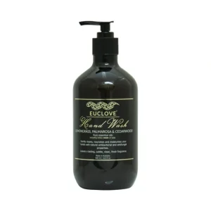 Discount Euclove Hand Wash Lemongrass, Palmarosa & Cedarwood Pump 500ml - GlowEssence Care - Embrace the Essence of Radiance with Premium Skincare Solutions