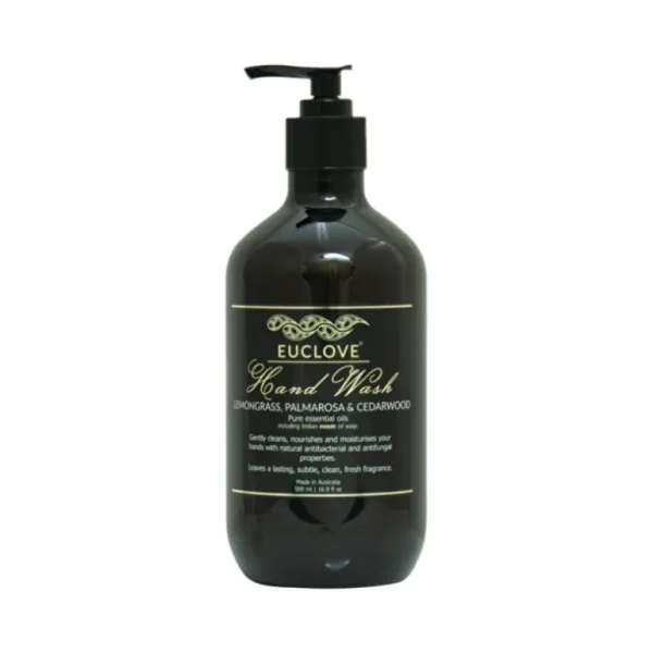 Discount Euclove Hand Wash Lemongrass, Palmarosa & Cedarwood Pump 500ml - GlowEssence Care - Embrace the Essence of Radiance with Premium Skincare Solutions