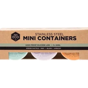 Hot Ever Eco Stainless Steel Mini Containers Spring Pastels Leak Resistant X3 - GlowEssence Care - Embrace the Essence of Radiance with Premium Skincare Solutions