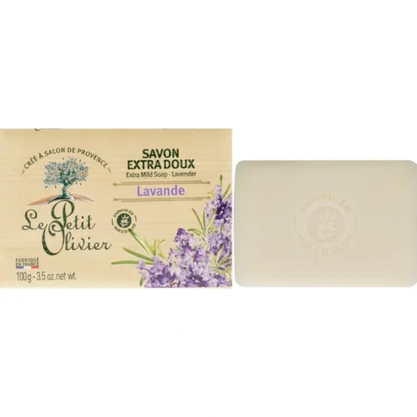 Best Extra Mild Soap - Lavender by Le Petit Olivier for Unisex - 3.5 oz Soap - GlowEssence Care - Embrace the Essence of Radiance with Premium Skincare Solutions