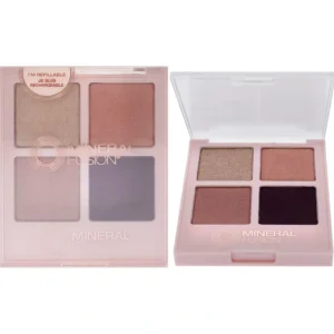 Hot Eye Shadow Palette - Girls Night Out by Mineral Fusion for Women - 0.25 oz Eye Shadow (Refillable) - GlowEssence Care - Embrace the Essence of Radiance with Premium Skincare Solutions