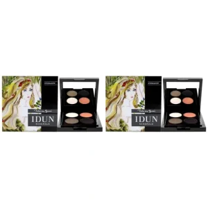 Fashion Eyeshadow Palette - 406 Vitsippa by Idun Minerals for Women - 4 x 0.03 oz Eye Shadow - Pack of 2 - GlowEssence Care - Embrace the Essence of Radiance with Premium Skincare Solutions
