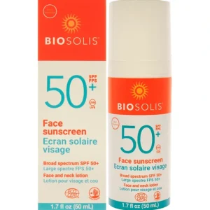 Cheap Face Sunscreen and Neck Lotion SPF 50 by Biosolis for Unisex - 1.7 oz Sunscreen - GlowEssence Care - Embrace the Essence of Radiance with Premium Skincare Solutions
