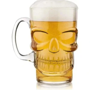 Wash*Final Touch Brainfreeze Glass Skull Beer Mug 700ml Fixed Size - GlowEssence Care - Embrace the Essence of Radiance with Premium Skincare Solutions