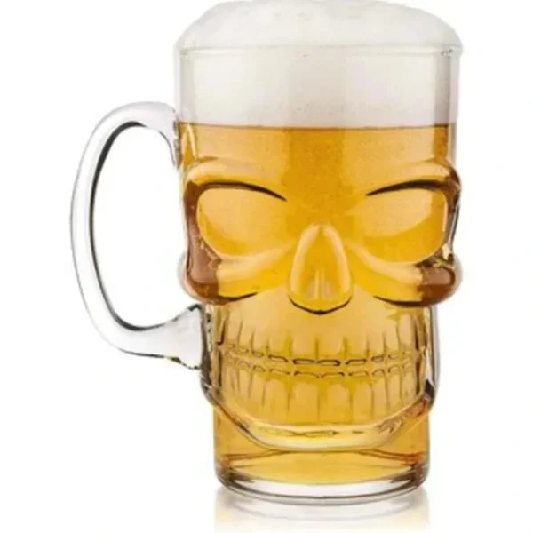 Wash*Final Touch Brainfreeze Glass Skull Beer Mug 700ml Fixed Size - GlowEssence Care - Embrace the Essence of Radiance with Premium Skincare Solutions